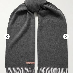 Acne Studios Charcoal Wool Scarf